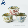 Vasos de flores para vasos coloridos em cerâmica